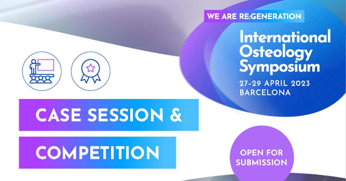 Case Session & Competition Open for submission - Osteology Barcelona